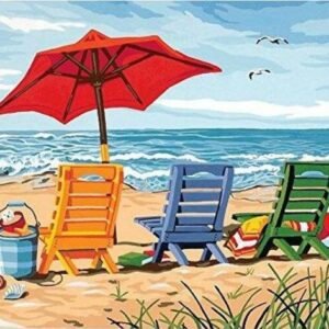 Beach Chairs - Diy Painting By Numbers Kit
